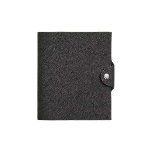 HERMES Ulysse Коровья кожа Togo Сумка для хранения Унисекс Nouveau Темно-зеленый