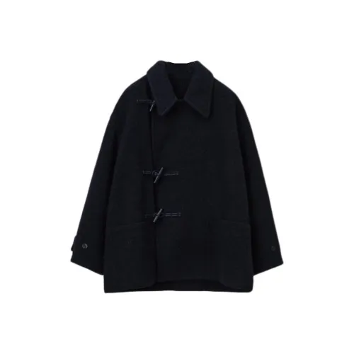 Lemaire Черное Мужское Пальто