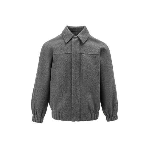 ETERNITY ITA Искусственный мех Куртка и Карго Куртка Унисекс Серый