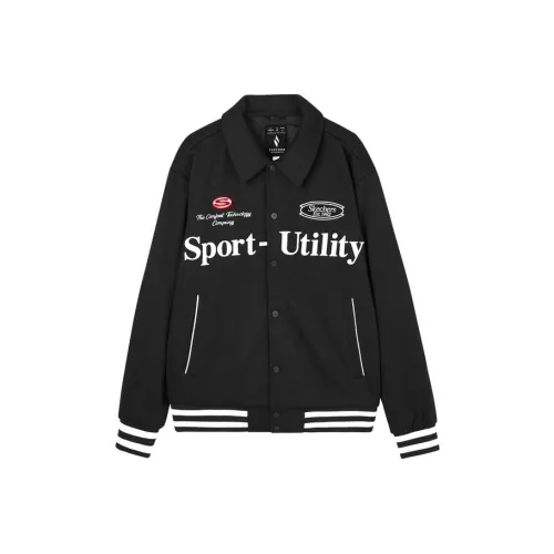 Skechers Colorful Бейсбольная куртка Мужская Угольный Черный