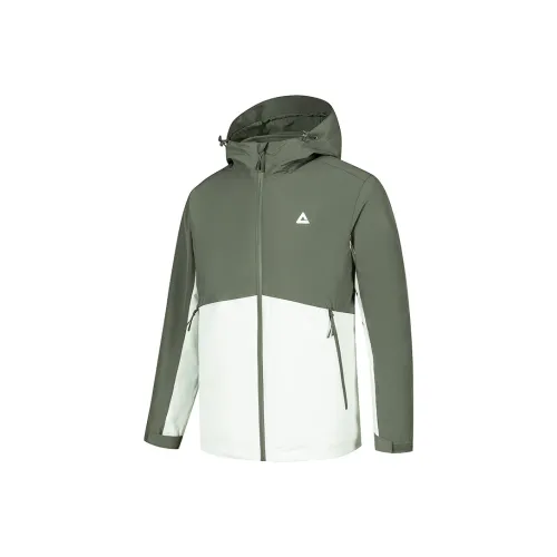 PEAK Мужская ветровка темно-зеленого цвета мох