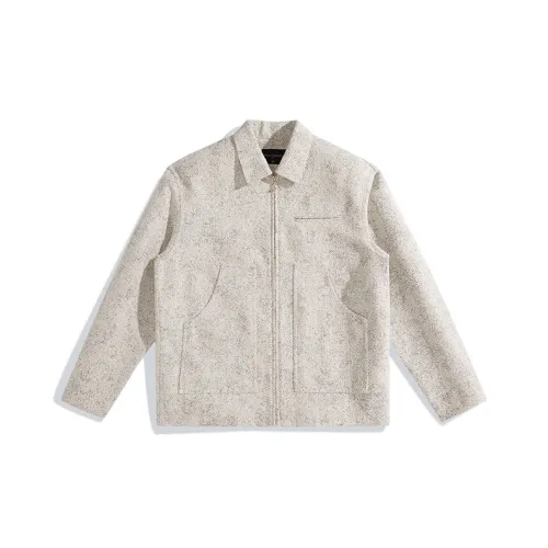 PEACEBIRD MEN PEACEBIRD MEN Fashion Collection Белый Свободный крой Унисекс Куртки