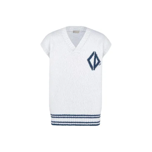 DIOR FW25 Осенняя Мужская Коллекция Одежды Топы Мужские Белые