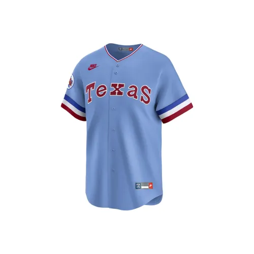nike x MLB Texas Rangers Cooperstown Бейсбольная куртка Мужская Королевская