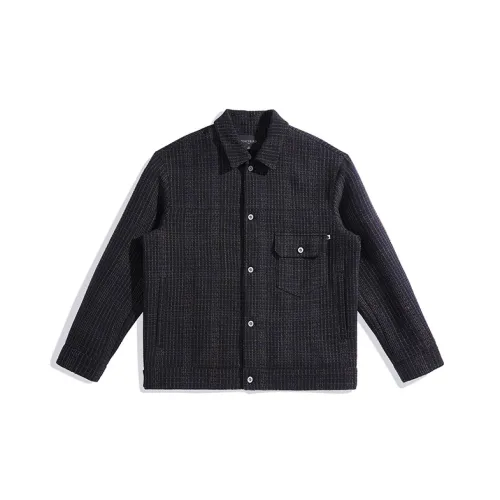 PEACEBIRD MEN PEACEBIRD MEN Fashion Collection Куртка Осенняя Модная Цветовой блок Твид Повседневная Куртка Куртка Мужская