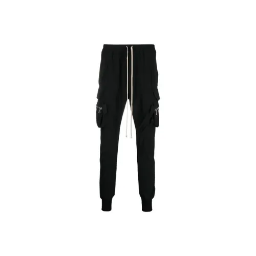 RICK OWENS совместный бренд Черные Мужские Карго Брюки