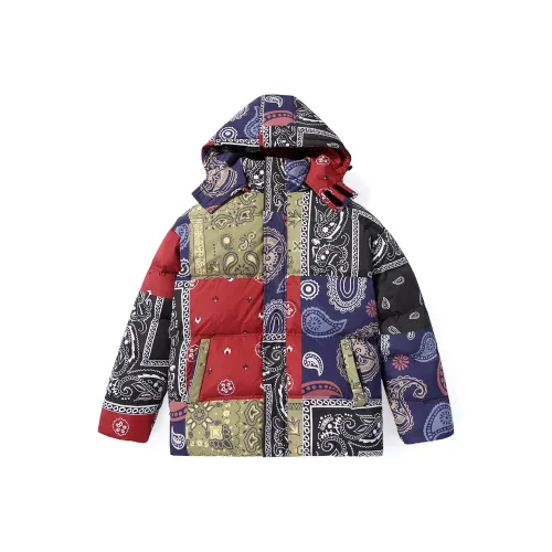 GENANX Индивидуальный с принтом унисекс пуховики