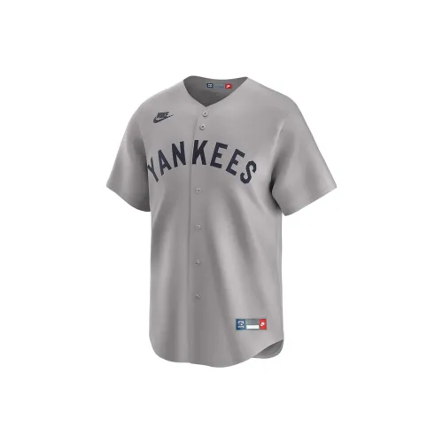 Nike Babe Ruth New York Yankees Cooperstown Baseball Jacket Men's Gray