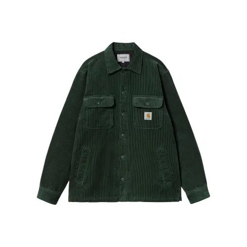 Carhartt WIP Whitsome Рубашка Jac Куртки Пальто Мужской Mulberry Деревянно-зеленый