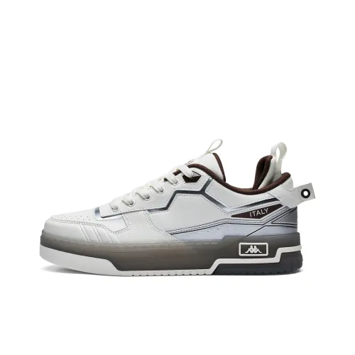 Кроссовки для скейтбординга KAPPA Low Top Classic Белый/Кешью Коричневый Мужской