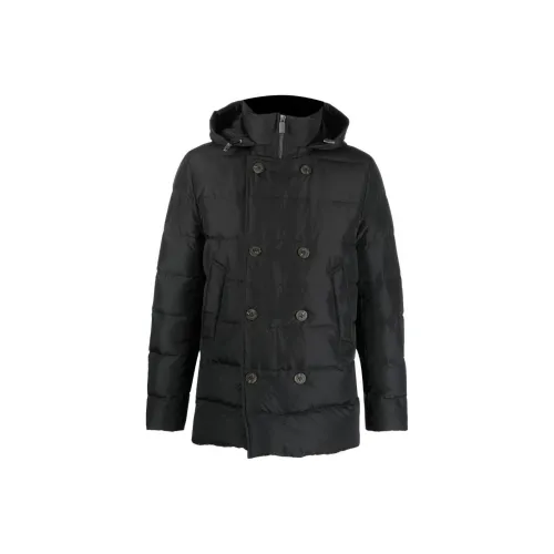 Canali Черный Мужской Пуховик