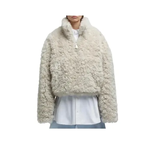 Entire Studios SS24 Вельвет Feel Пальто Унисекс Бежевый