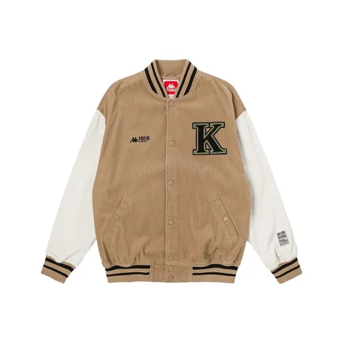 KAPPA Осенний Бейсбольная куртка Унисекс Хаки Серый