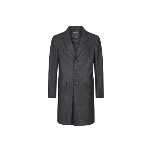 Ermenegildo Zegna Темно-серый Мужской Пальто