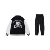 Чёрный Белый Топ + Повседневные Штаны