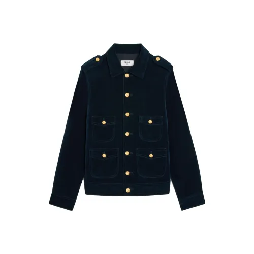 Celine Куртки и Пальто Мужской Темно-Зеленый