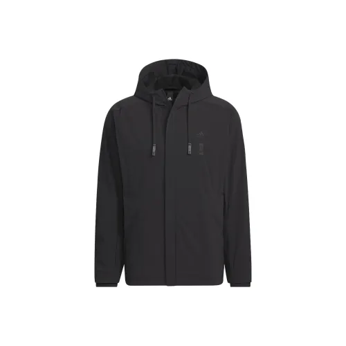 Adidas Wuji Series Wuji Теплый Ткани вязаные Куртка Куртки Пальто Мужской Черный