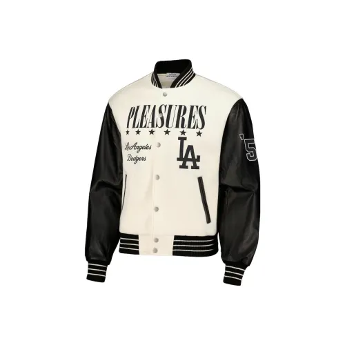 MLB X Pleasures FW23 Бейсбольная куртка Мужская Белая