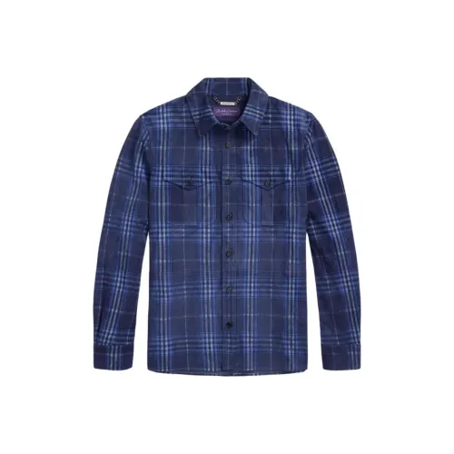 Ralph Lauren Purple Label SS25 Куртки и Пальто Мужской Морской Синий