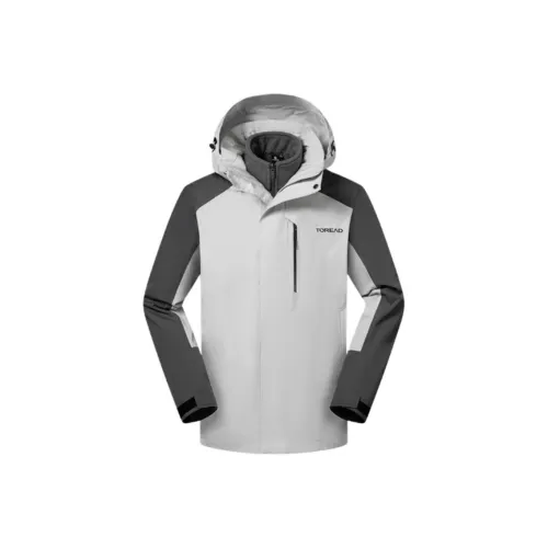 TOREAD Водонепроницаемый Устойчивый к истиранию Термическая ветровка Мужской Премиум серый \ Лайм