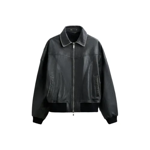 ZARA Мужские черные куртки