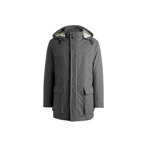 Hugo Boss Серый Мужской Пальто