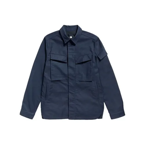 STAR RAW Темно-синие мужские куртки