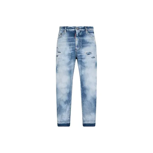 DSQUARED 2 Свет Everglades Wash Big Brother Джинсы Мужские Синие