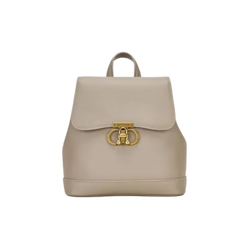 Hush Puppies Коровья кожа с синтетической кожей рюкзак среднего размера женский цвет хаки