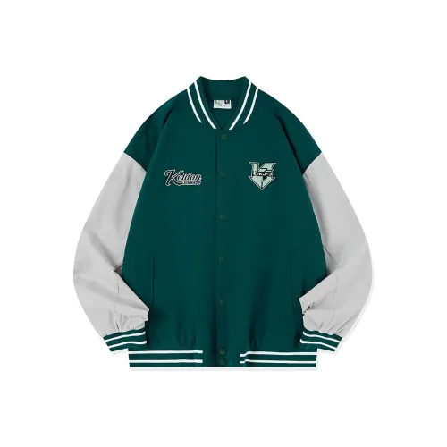 QIAODAN Бейсбольная куртка Мужская Сумерки Зеленый Свет Лесной мшистый Серый