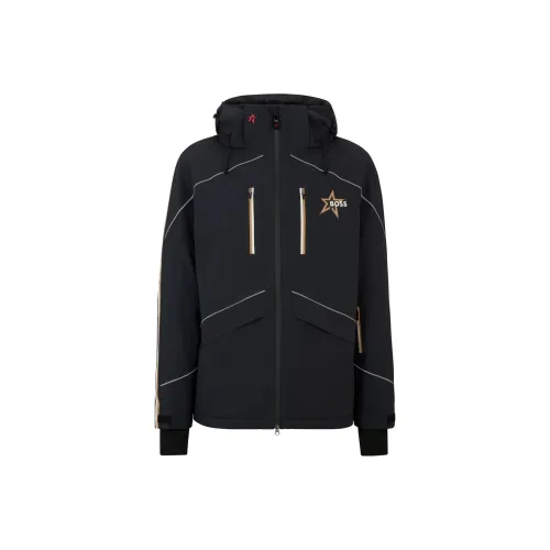 Hugo Boss x Perfect Moment Коллаборация С капюшоном Пуховые куртки SKI Куртка с Особенным Branding Куртки Пальто Мужской Черный