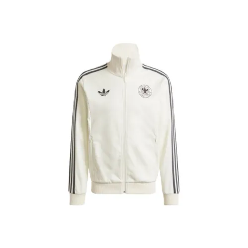 Adidas Originals Germany BECKENBAUER TRACK Топ Куртки Пальто Мужской Нефритовый Белый