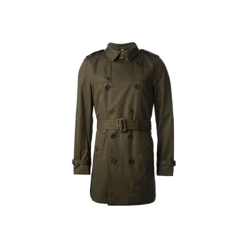 Burberry Тренчкот Мужской Армейский Зеленый