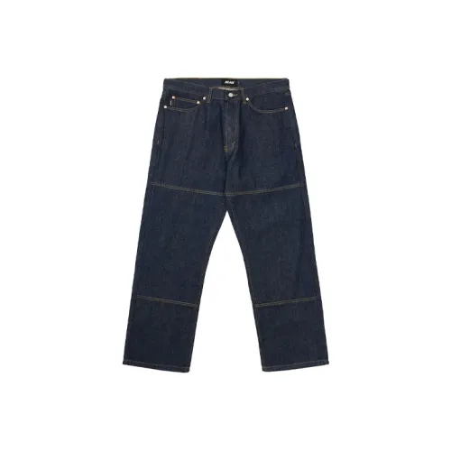 Дворцовый темно-синий унисекс джинсы