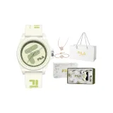 Коробка «Встреча» [Часы + Браслет с украшением в виде клеверов + Ожерелье с украшением в виде клеверов + Сумка для покупок]