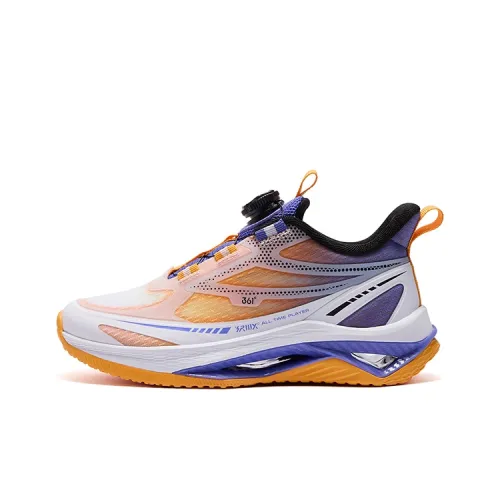 361°KIDS Противоскользящие амортизаторы с устойчивостью к истиранию Детские беговые кроссовки Белый Фиолетовый Желтый