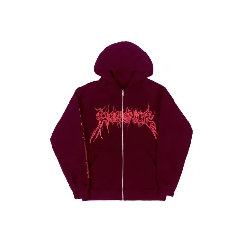 Revenge F Vetements Бордовый ZIP Толстовка Куртки Пальто Унисекс Красный