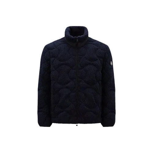 Moncler Aniara Короткий пуховик пуховик пальто мужской темно-синий