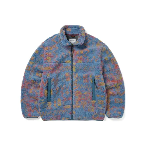 Thisisneverthat FW24 Т Шерпа Флис Куртка Вельвет Feel Пальто Унисекс Фиолетовый