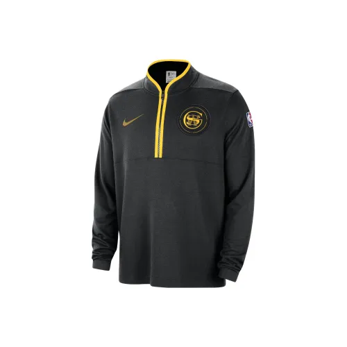 nike Dri Fit Куртка Городской Edition 2023 24 Golden State Warriors Мужской Черный