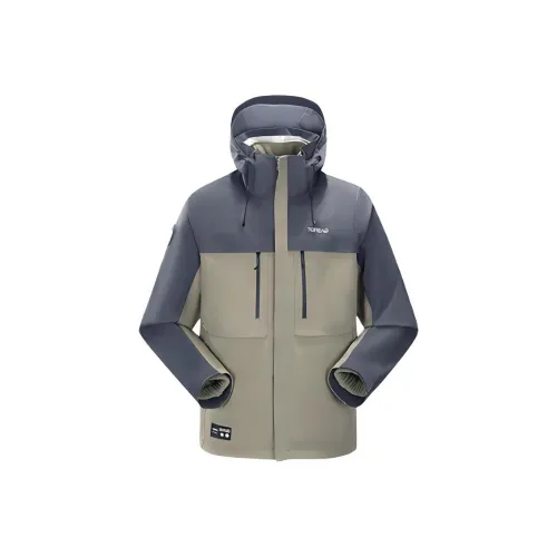 TOREAD Водонепроницаемый Дышащий And Водоотталкивающий Теплоизоляционный Protection Ветровка Мужской Тик Цвет Серый