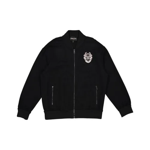 Roberto Cavalli Черные Мужские Куртки