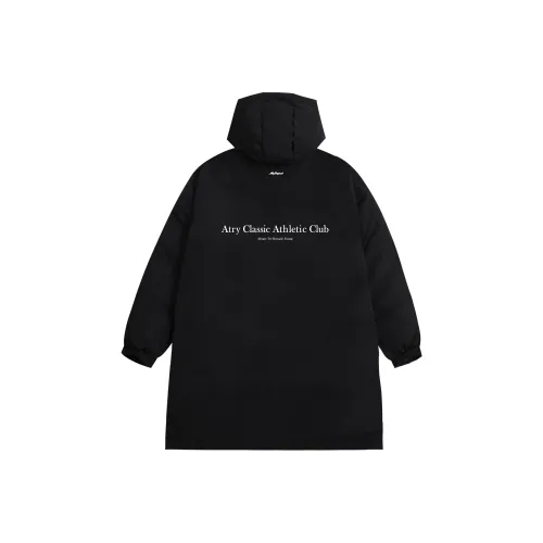 Atry Alphabet slogan series Пуховик Унисекс Черный