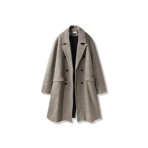 DKPD Хаки клетка Унисекс Пальто