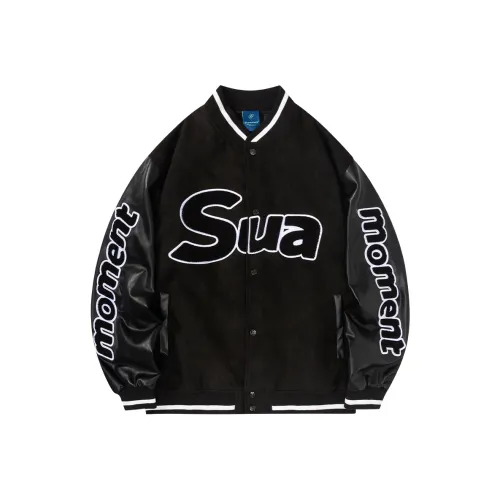 Suamoment Куртка American Casual Свободный крой Бейсбольная куртка Куртка Унисекс