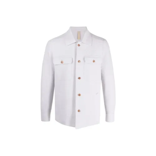 Eleventy FIRSTCLASS Made IN Italy Куртки Пальто Мужской Светло-Серый