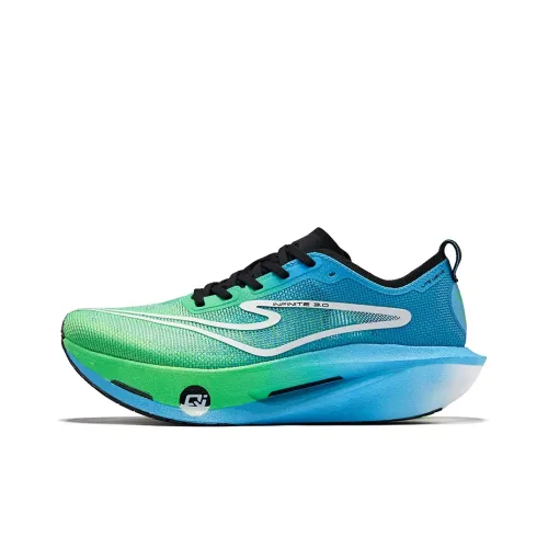 Erke Realm of The Orchid 3,0 Беговые кроссовки Низкий топ Флуоресцентный лаймово-зеленый Pool синий Мужской