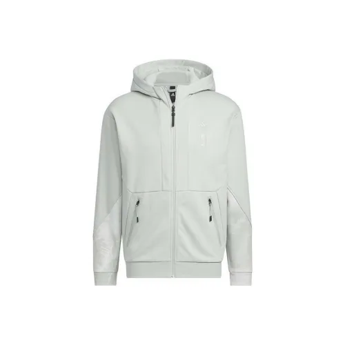 Adidas Wuji Series Wuji KNIT Теплая Куртка Куртки Пальто Мужской Серый