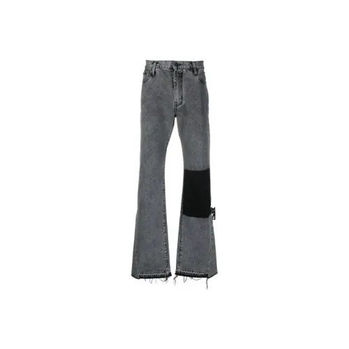 Off Белый SS21 Серый Мужские Джинсы