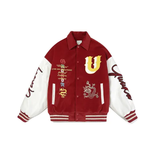 Guuka Year of the Dragon series Бейсбольная куртка Унисекс Красный